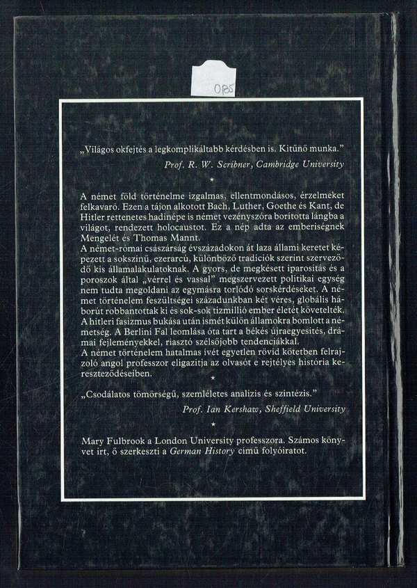 Németország története Mary Fulbrook